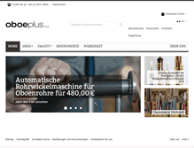 Tablet Screenshot of oboeplus.com